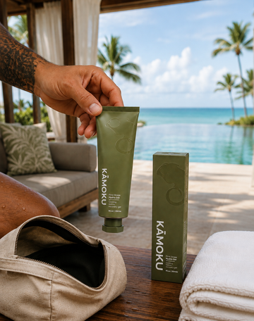 "A cooling, viscous gel that transforms into a delicate, low-foam emulsion. It glides effortlessly over tender skin without catching or pulling."