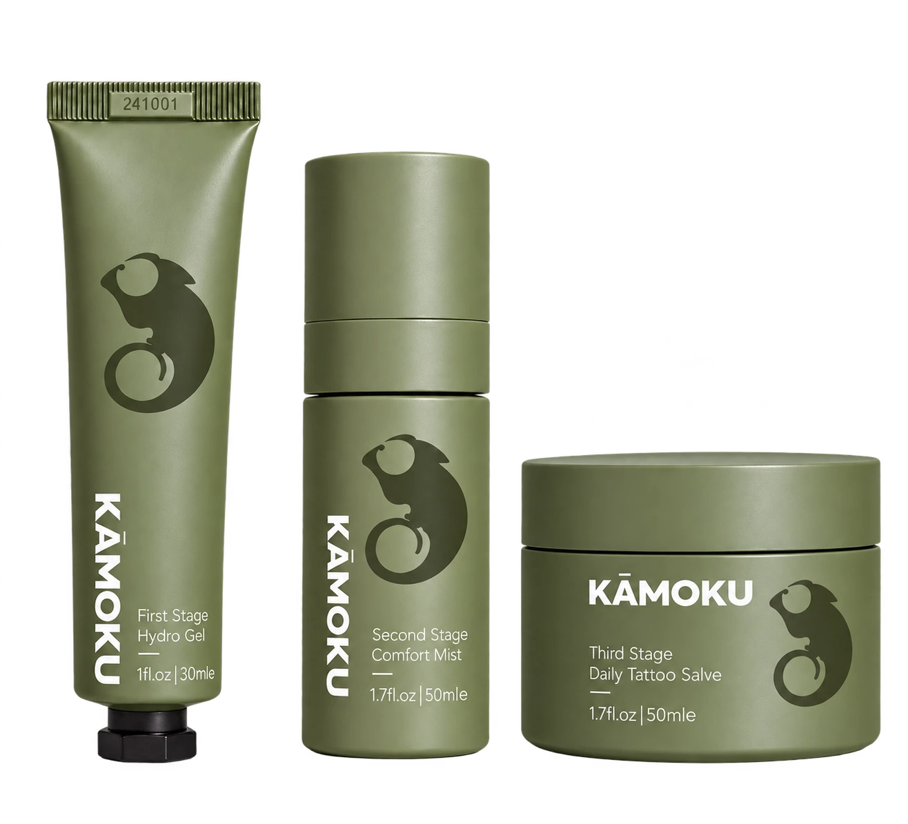 KĀMOKU Hydro Gel, Comfort Mist and Daily Tattoo Salve